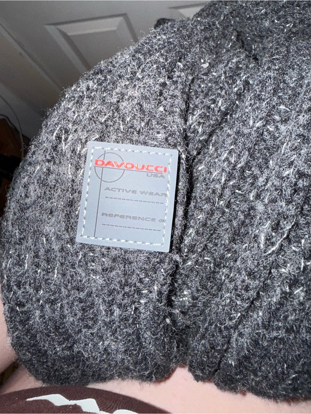 Davoucci Sparkly Charcoal Cable Knit Turtleneck Sweater - Timeless Comfort - Picture 5 of 5